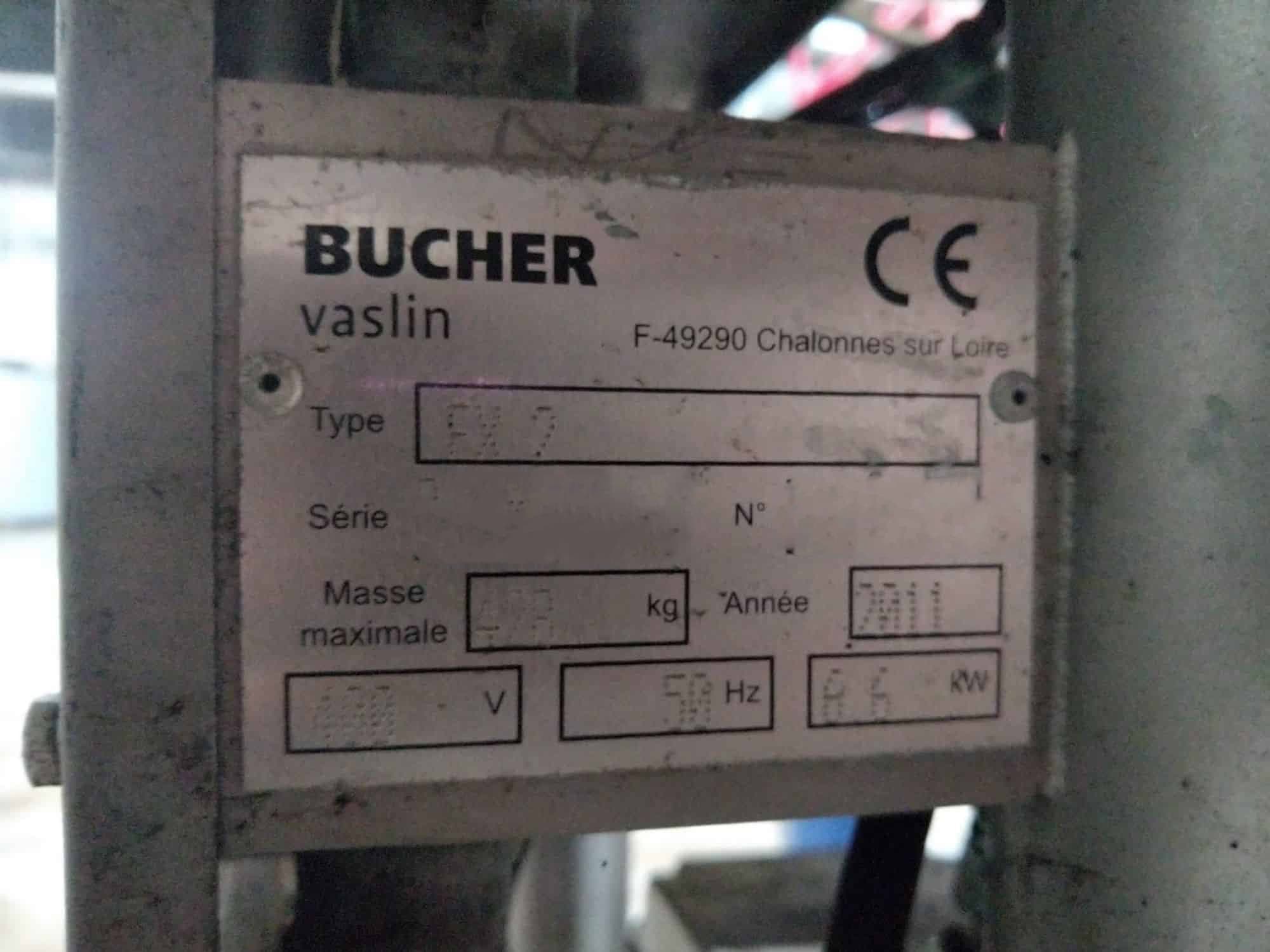 Typenschild of Bucher Flavy FX – FX2